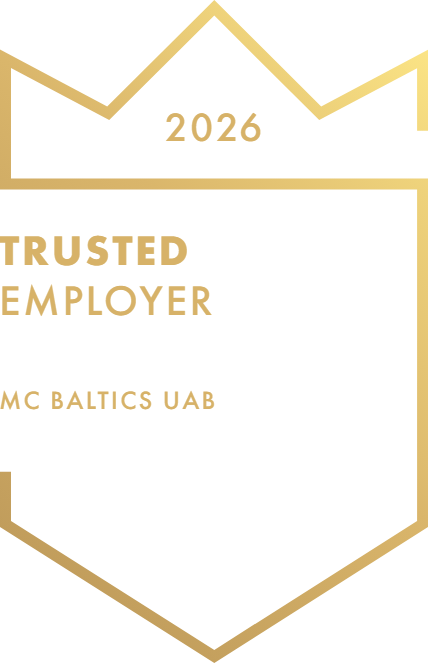 Trusted Employer 2026 gold badge